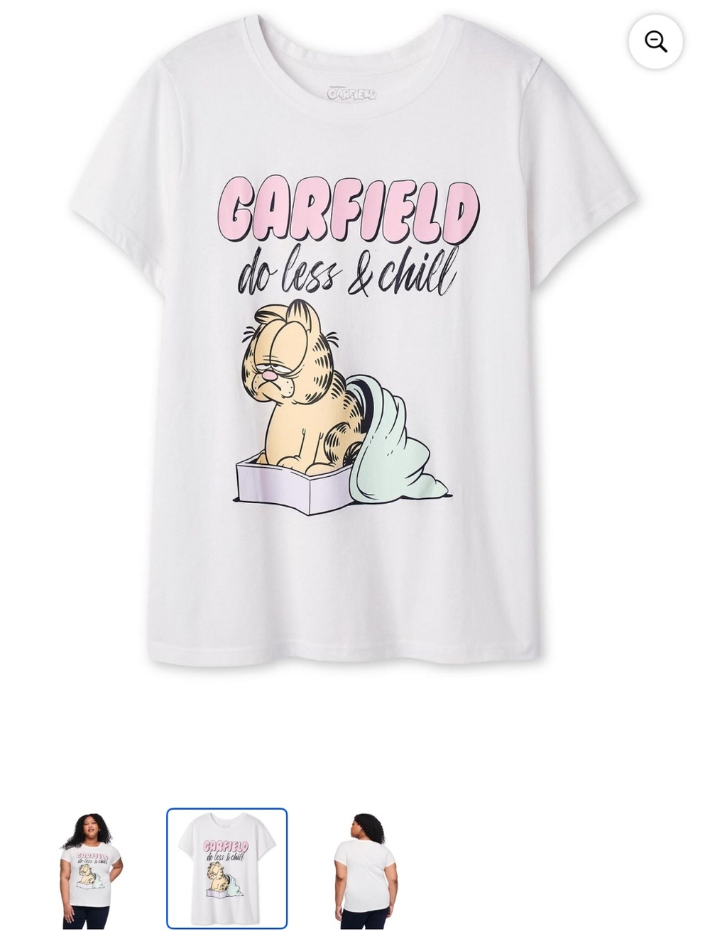 Garfield Women’s Plus Graphic T-Shirt Do Less & Chill NWT 1X